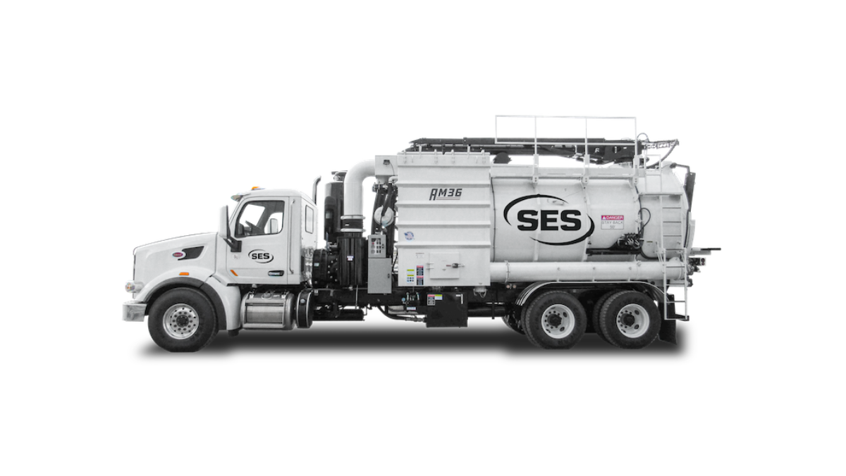 SES remediation truck supporting cleanup operations